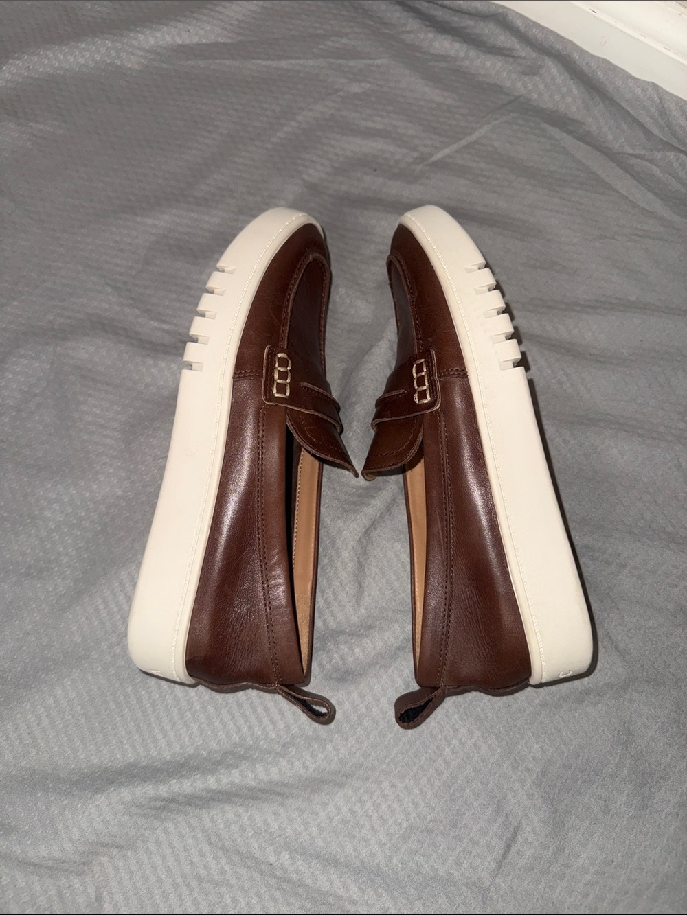 Vionic Chantel Dark Brown Leather Penny Loafer Slip-On Sneaker - Sz 6, Like New - Picture 12 of 15